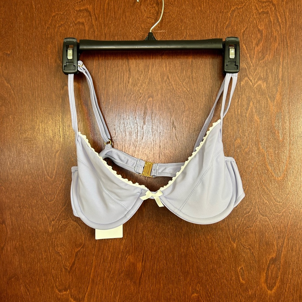 NWT brand new Bamba Swim purple bikini top size large